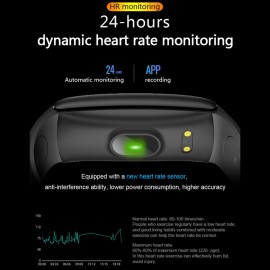 Q8L Fitness Smart Bracelet Color Screen IP68 Waterproof Dynamic Heart Rate Monitoring Smart Watch