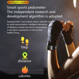 Q8L Fitness Smart Bracelet Color Screen IP68 Waterproof Dynamic Heart Rate Monitoring Smart Watch