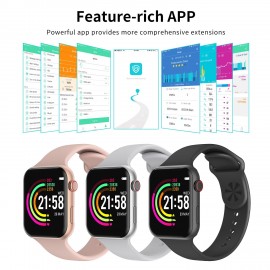 IP67 Smart Bracelet Women Men Fitness Tracker Watch with Heart Rate Blood Pressure Blood Oxygen Step Counter Calorie Counter   Sleep Monitoring