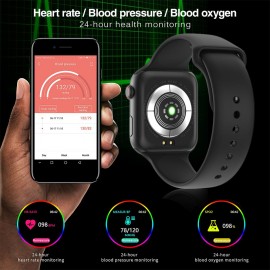 IP67 Smart Bracelet Women Men Fitness Tracker Watch with Heart Rate Blood Pressure Blood Oxygen Step Counter Calorie Counter   Sleep Monitoring