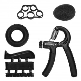 5 Pieces Hand Grip Trainer Set Finger Resistance Band Rubber Ring Grips Fingers Exerciser Ball