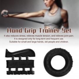 5 Pieces Hand Grip Trainer Set Finger Resistance Band Rubber Ring Grips Fingers Exerciser Ball