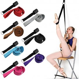 Adjustable Ballet Stretch Band Leg Stretcher with Door Achor Gymnastics Exercise Dance Training Foot Stretching Band Strap