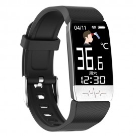 T1S Body Temperature Detection Intelligent Bracelet Multi-Function Body Health Monitor IP67 Waterproof Sport Bracelet