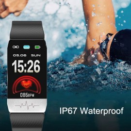 T1S Body Temperature Detection Intelligent Bracelet Multi-Function Body Health Monitor IP67 Waterproof Sport Bracelet