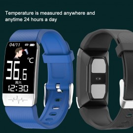 T1S Body Temperature Detection Intelligent Bracelet Multi-Function Body Health Monitor IP67 Waterproof Sport Bracelet