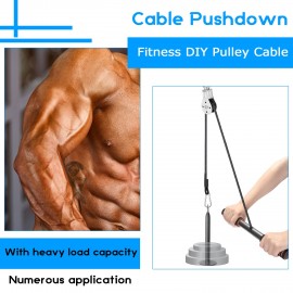 Fitness DIY Pulley Cable Machine Attachment System Lifting Arm Hand Strength Training Leg Tendon Stretching Equipment