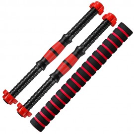 Threaded Dumbbell Handle Bars Extension Bar Set Adjustable Dumbbell Bars for Weight Lifting Home Gym Fitness Exercise