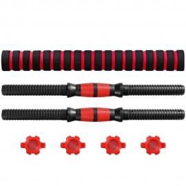 Threaded Dumbbell Handle Bars Extension Bar Set Adjustable Dumbbell Bars for Weight Lifting Home Gym Fitness Exercise