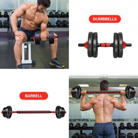 Threaded Dumbbell Handle Bars Extension Bar Set Adjustable Dumbbell Bars for Weight Lifting Home Gym Fitness Exercise