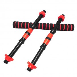 Threaded Dumbbell Handle Bars Extension Bar Set Adjustable Dumbbell Bars for Weight Lifting Home Gym Fitness Exercise