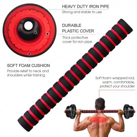 Threaded Dumbbell Handle Bars Extension Bar Set Adjustable Dumbbell Bars for Weight Lifting Home Gym Fitness Exercise