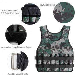 Adjustable Weighted Vest 20KG Max Loading for Exercises Fitness Muscle Building Weight Loss Running