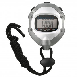 Waterproof Stopwatch Digital Handheld LCD Timer Chronograph Sports Counter with Strap for Swimming Running Football Training