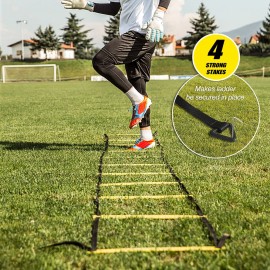 12 Rung Agility Speed Ladder Set 19.7ft for for Soccer Football Fitness Training