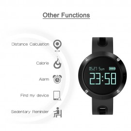 IP67 Heart Rate Smart Watch Wristband Bracelet Fitness Tracker with Sleep Counter Monitor