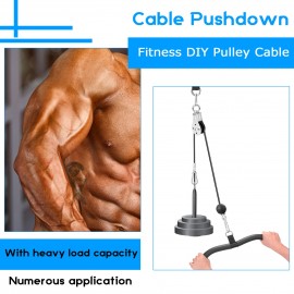 Fitness DIY Pulley Cable Machine Attachment System Lifting Arm Hand Strength Training Leg Tendon Stretching Equipment